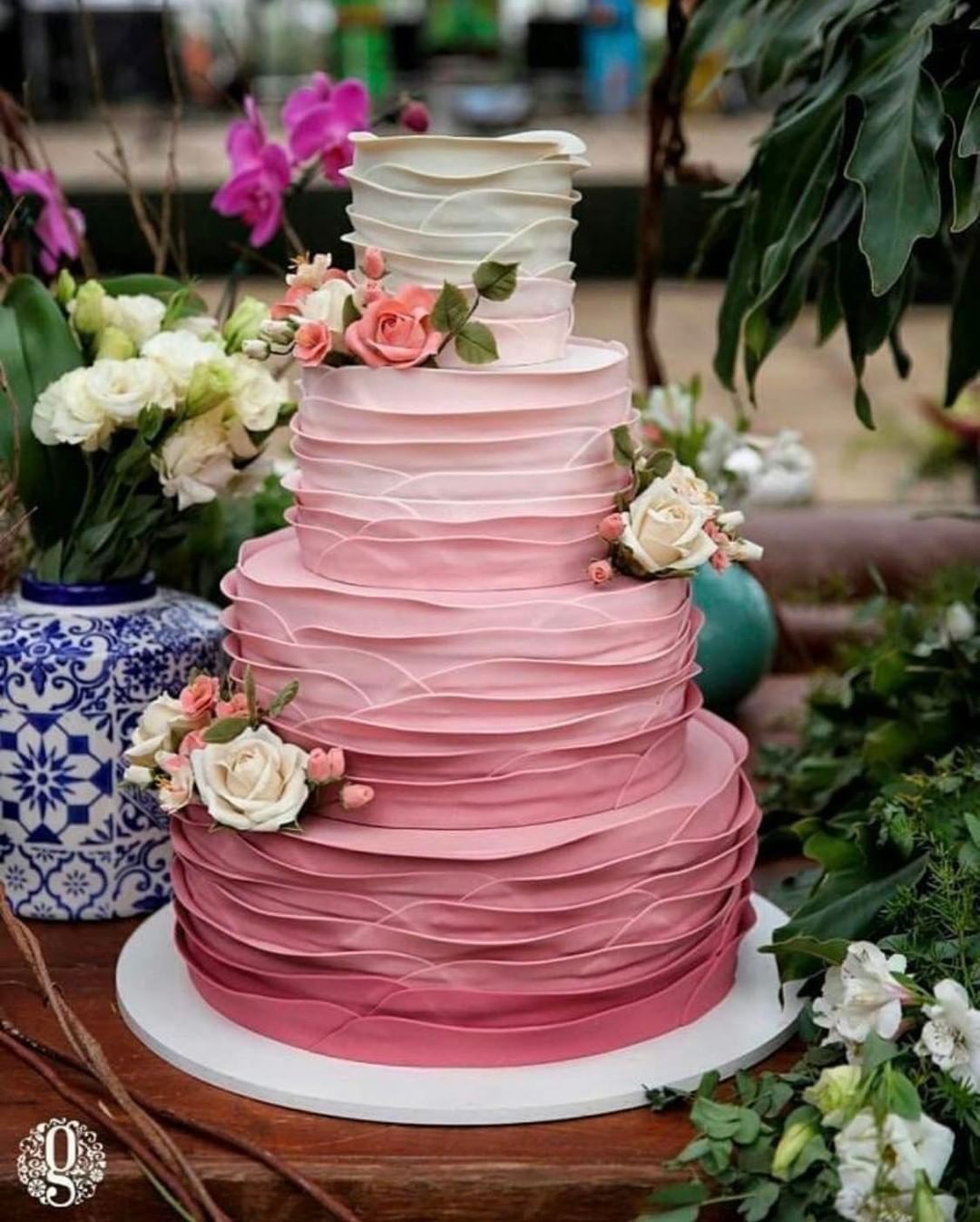 ombre cake design