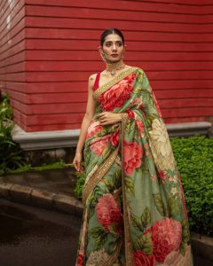 sabyasachi floral saree