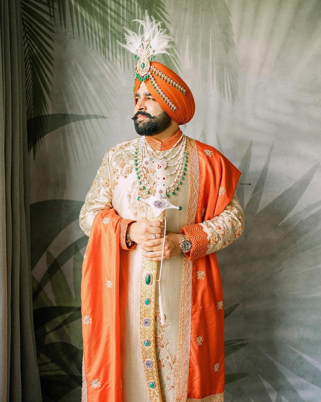 sikh groom outfit