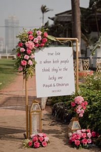 wedding signboard