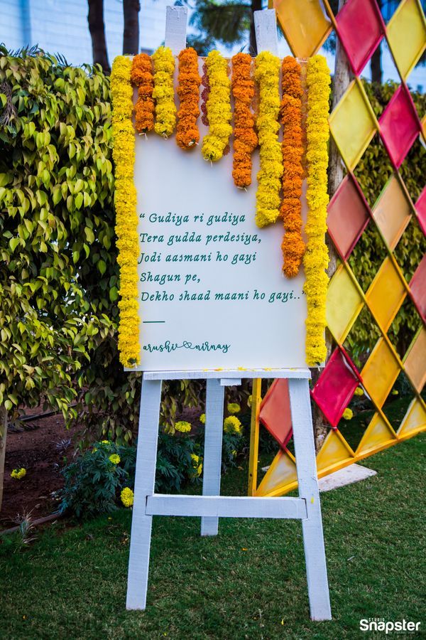 Amp Up The Pre-Wedding Function Decor With Quirky Boards Ideas