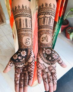 unique simple mehendi designs