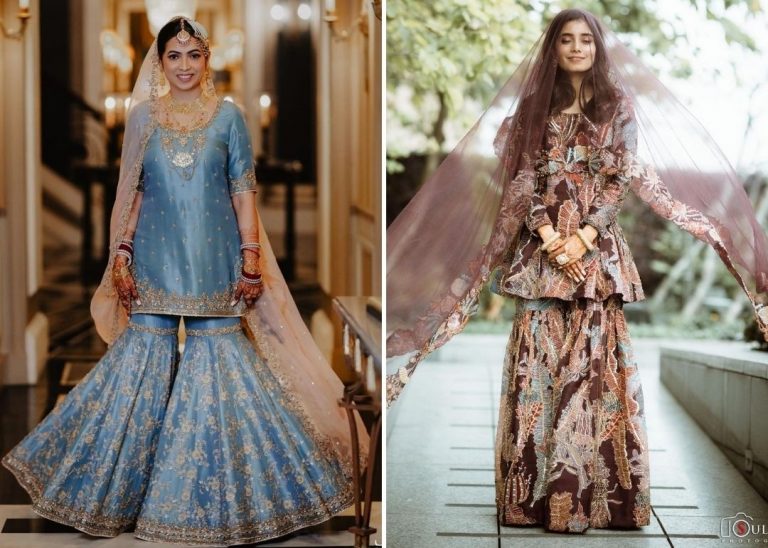 Rimple And Harpreet Lehengas And Shararas Spotted On Real Brides