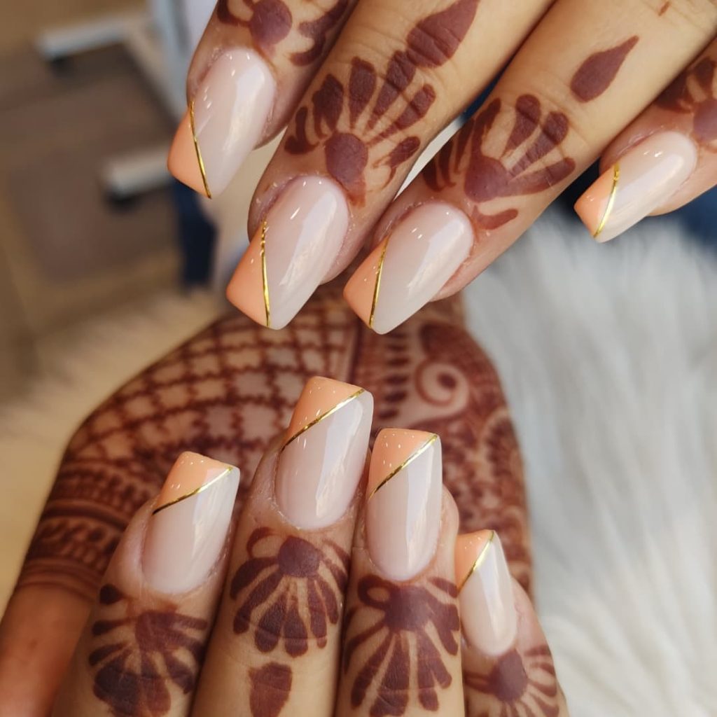 gel nails for brides