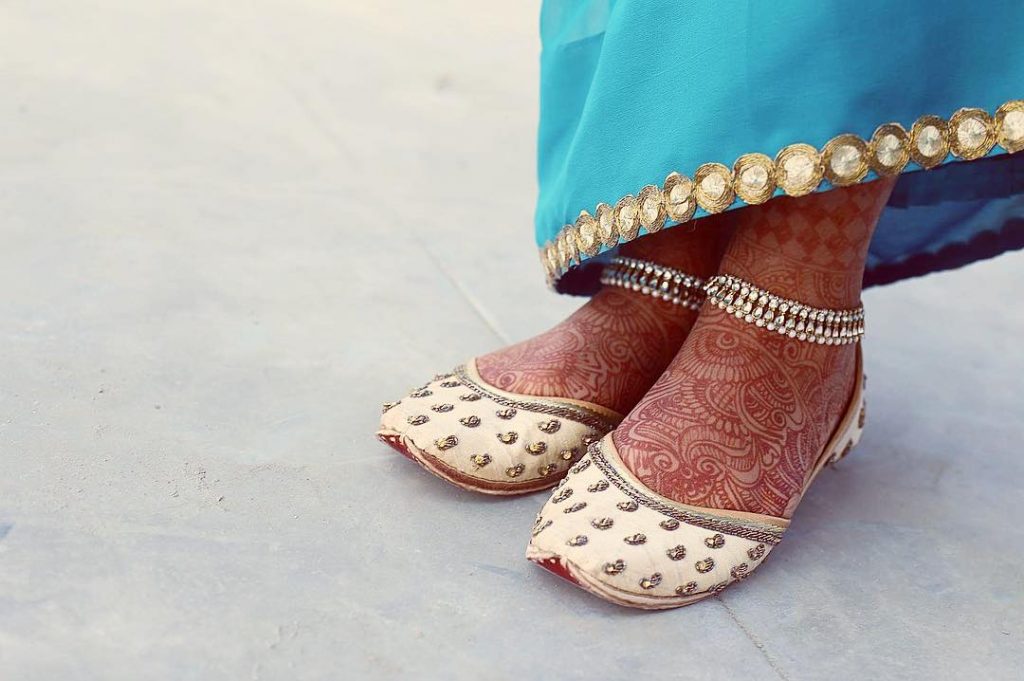 bridal feet jewellery