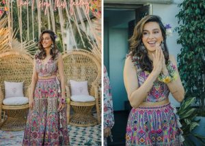 Shibani Dandekar’s Mehendi Outfit