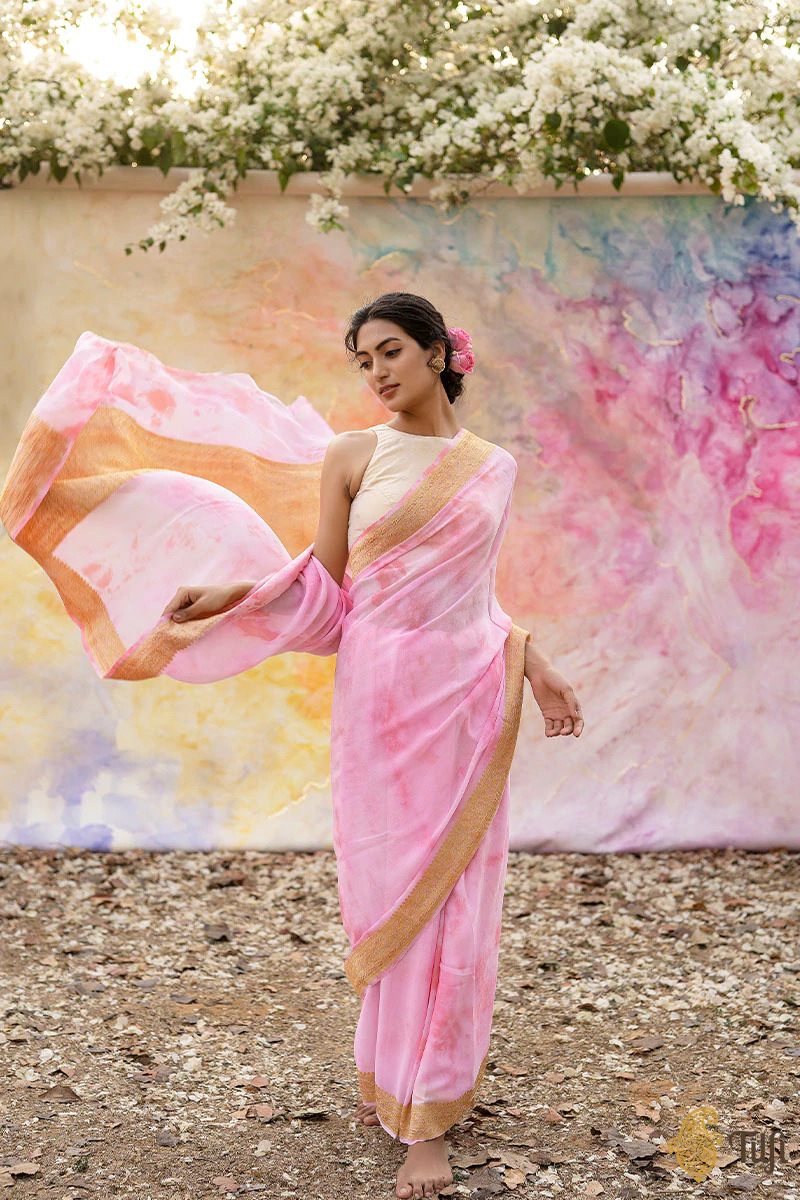 Tie And Dye Sarees for Holi