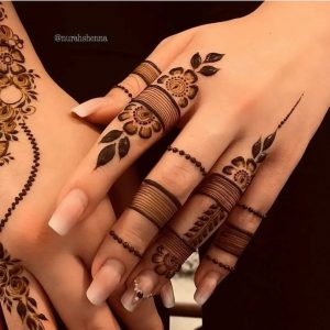 finger bangle mehndi