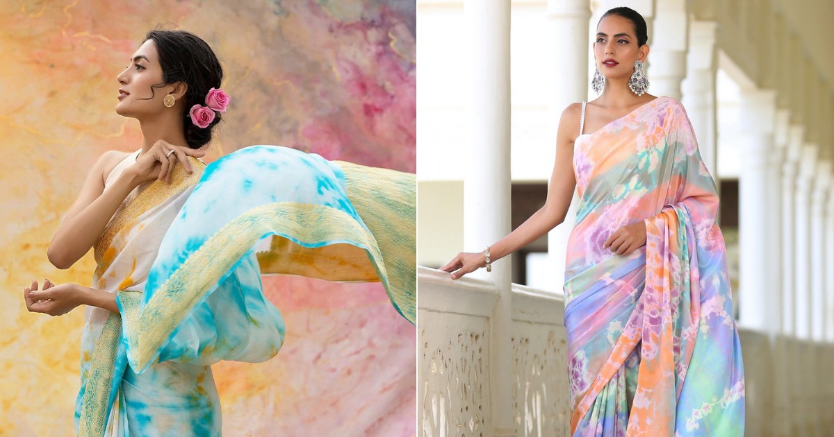 Buy Turquoise Sarees for Women by Florence Online | Ajio.com