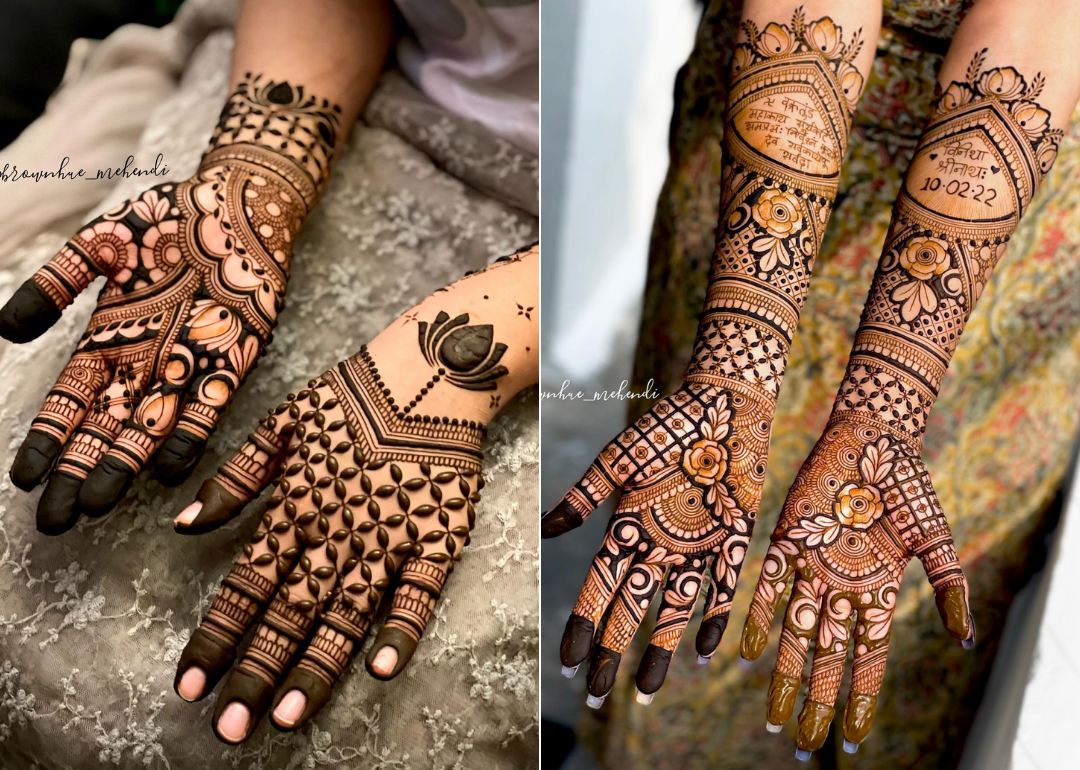 6 Latest Simple Mehndi Designs For The Minimalist Brides This Summer. A  Trend Of Minimalism Has Come To Take Over Bridal... 2023