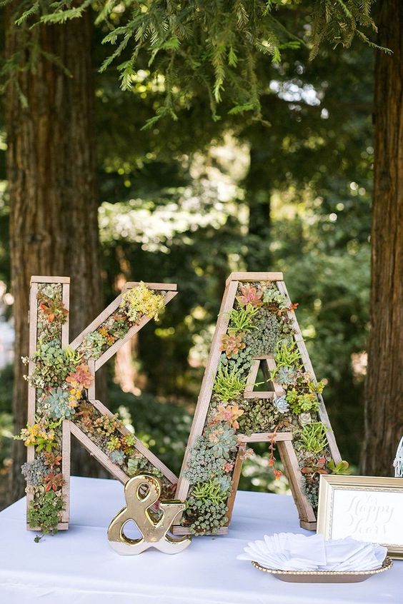 Wedding Paper Mache Letters Initials Letters for Wedding -  in 2023