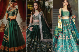 27+ Dark Green Lehenga Designs For Brides To Be