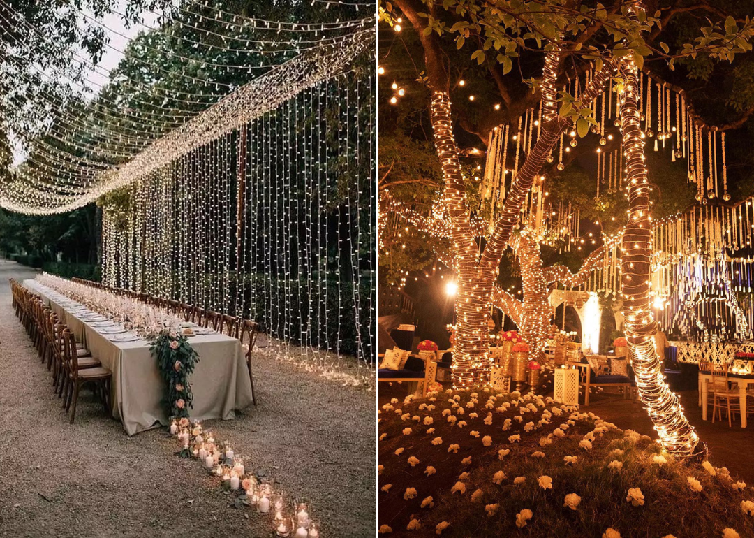 Escribe un reporte Confuso Astronave 35+ Fairy Light Decoration Ideas For A Grand Wedding - ShaadiWish