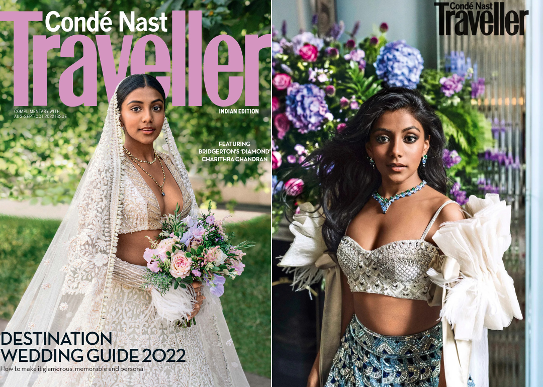 Bridgerton's 'Diamond' Charithra Chandran stars on the Condé Nast Traveller  Destination Wedding Guide 2022 cover 2022 : Bollywood News - Bollywood  Hungama