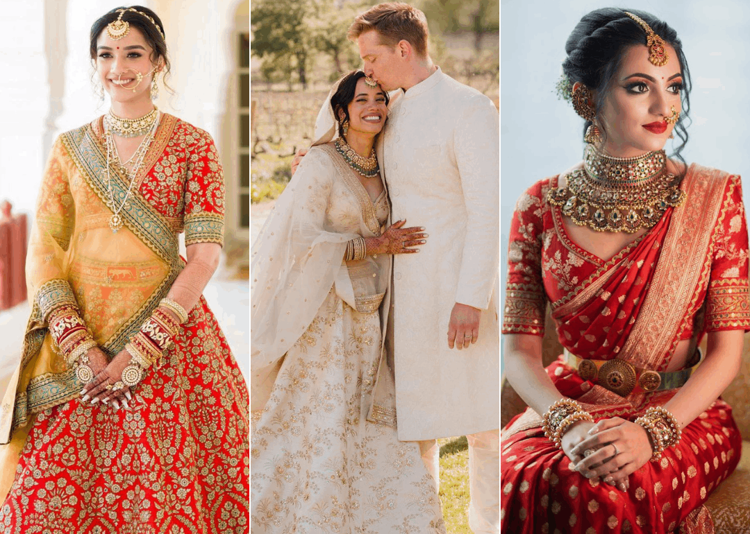 50+ Gold Bridal Lehengas on Real Brides That We Absolutely Love! |  WeddingBazaar