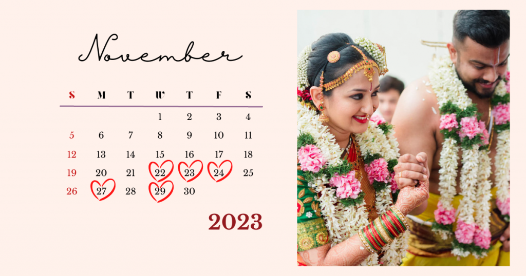 Muhuratam Dates As Per Tamil Wedding Calendar 2023 ShaadiWish