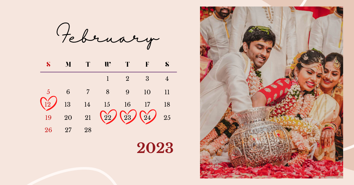Muhurtham Dates For Telugu Weddings In 2023