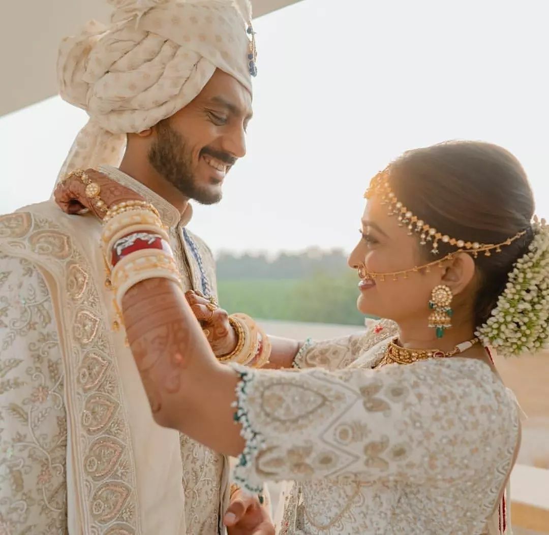 Axar Patel Ties The Knot With Long-Time Girlfriend Meha Patel