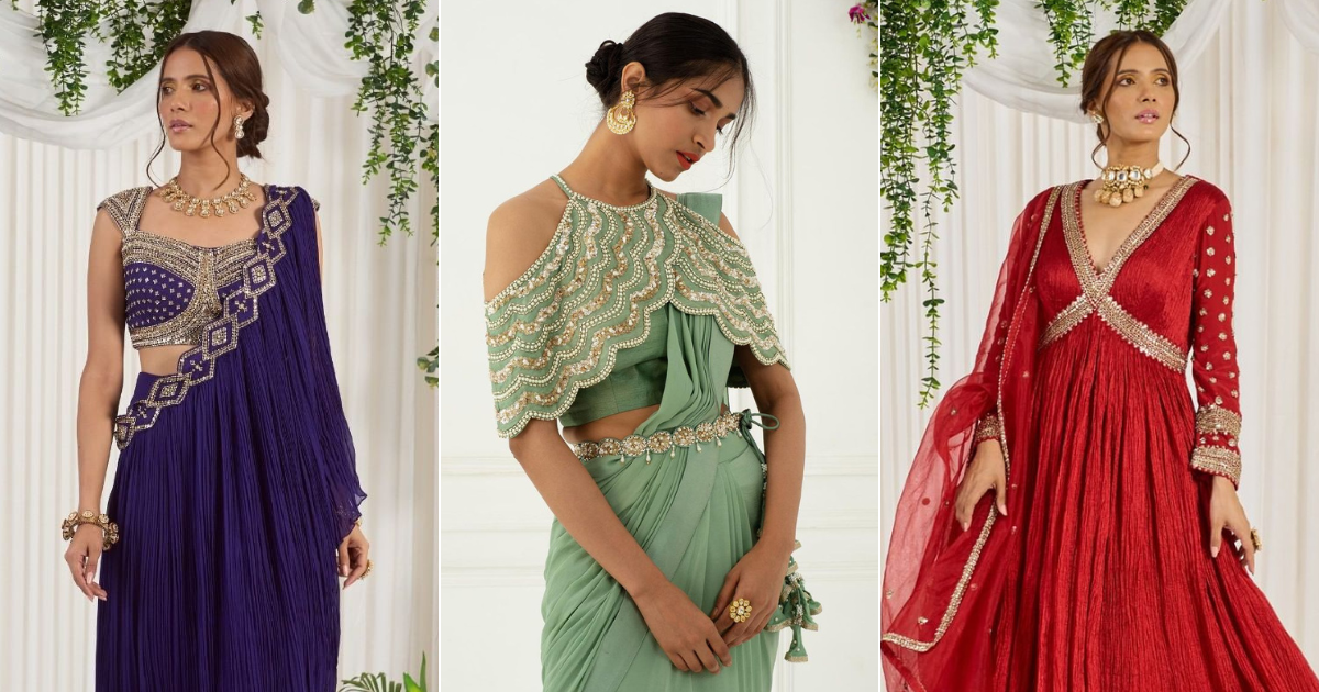 Hina Khan slays in an fusion saree! – South India Fashion