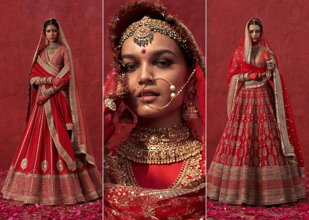 You can't miss this bride's BEAUTIFUL Sabyasachi lehengas! - Times of India