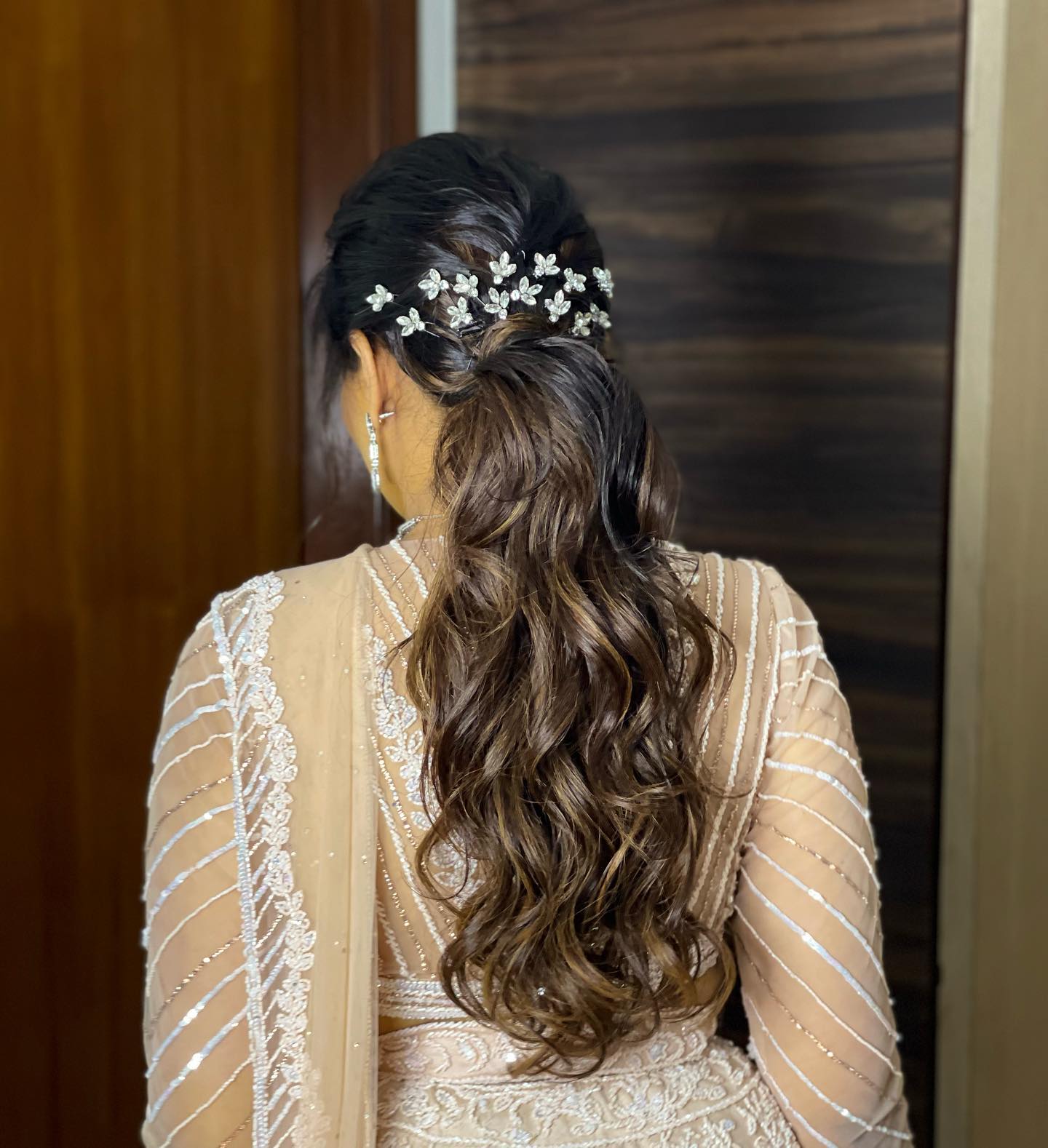 Add Bling To Your Cocktail Look With Stone-Studded Hairdo