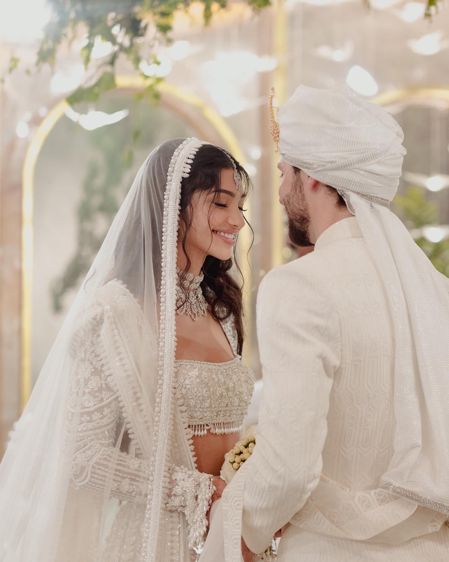 Alanna Panday & Ivor McCray Had An All-White Traditional Wedding