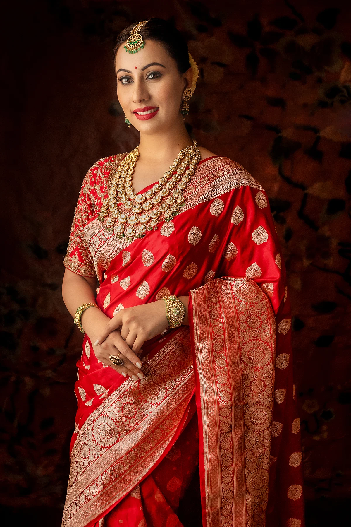 Gopuram Pink Jari Jacquard Cotton Silk Saree Collections - Sari, HD Png  Download , Transparent Png Image - PNGitem
