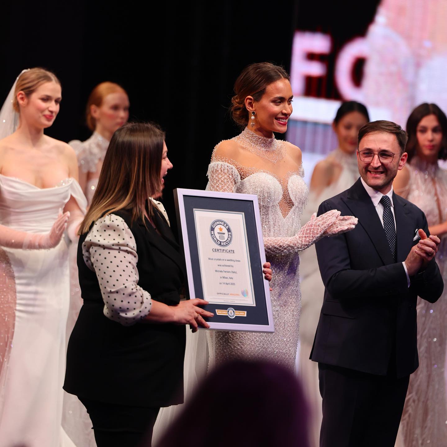 Wedding Dress With 50,890 Swarovski Crystals Breaks The Guinness World Record
