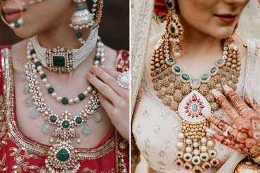 25 Real Brides Who Made A Statement With Their Bridal Necklaces