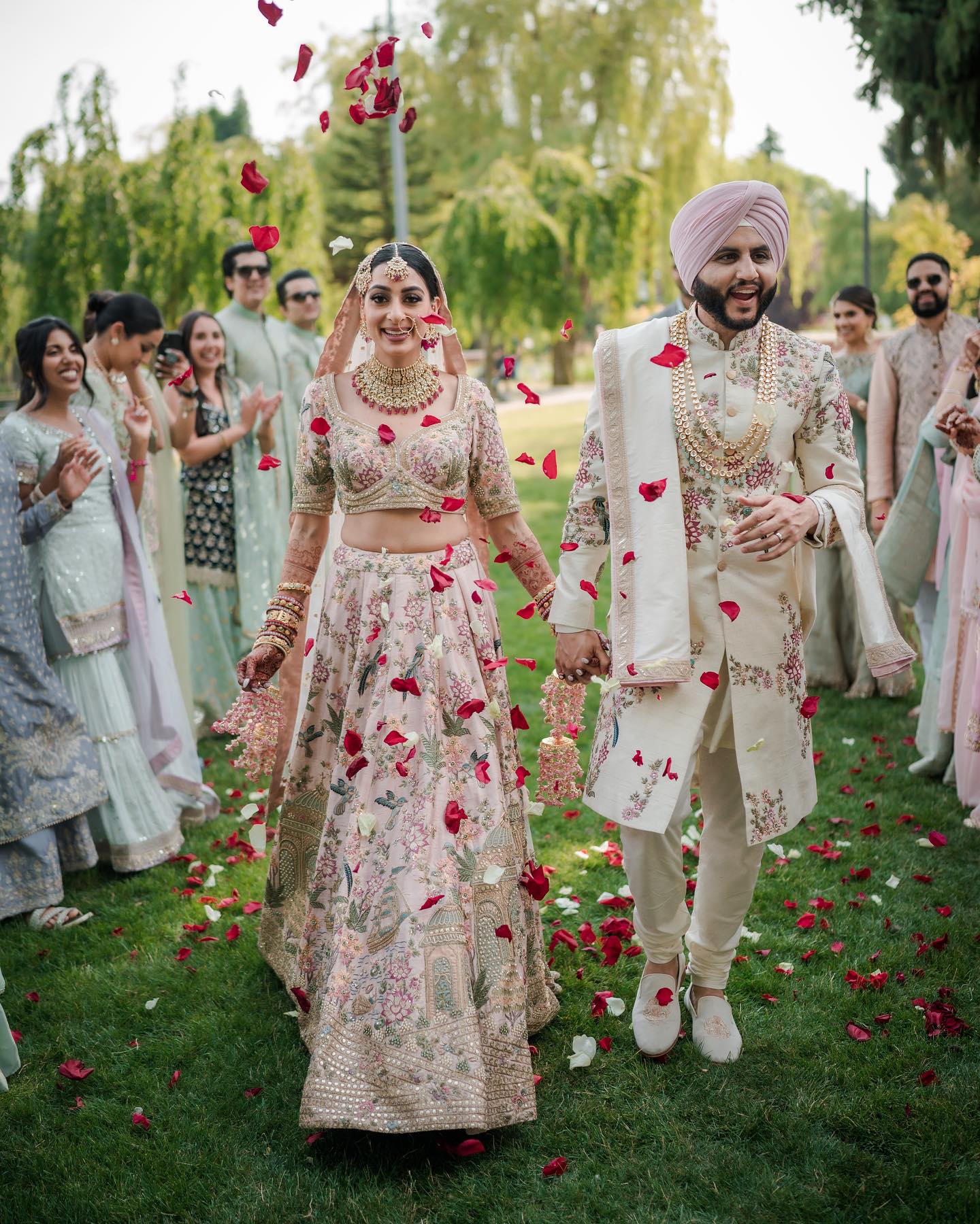 Producer Producer Aman Gill Gets Married To Amrit Berar In A Sikh Wedding