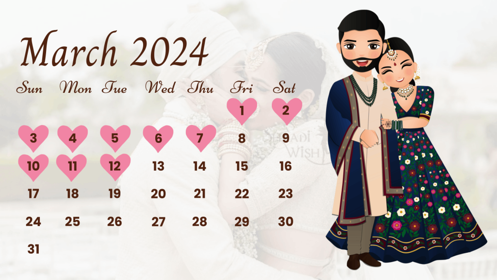 Bookmark Auspicious Hindu Wedding Dates 2024 Surfing LA