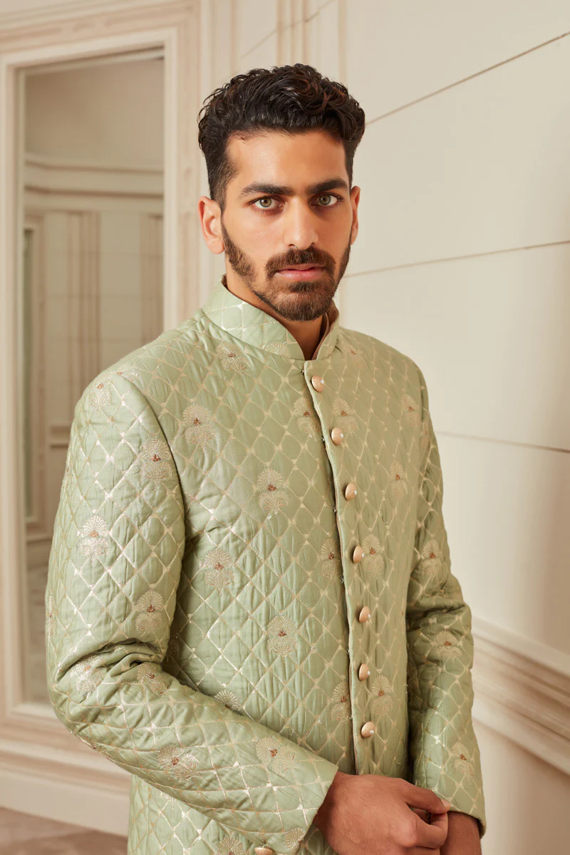 2024 Groom Trends That Are New Refreshing ShaadiWish   6. Brocade Achkan Bandhgala Will Make Their Way In 2024 Tasva 