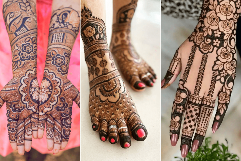 60+ Best Rose Mehndi Designs For Brides & Bridesmaids