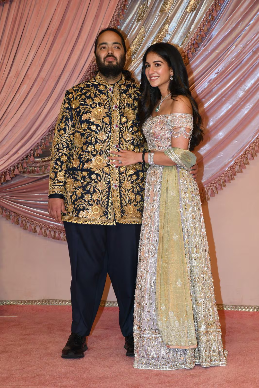 All About Anant Ambani And Radhika Merchant’s Sangeet Look - ShaadiWish