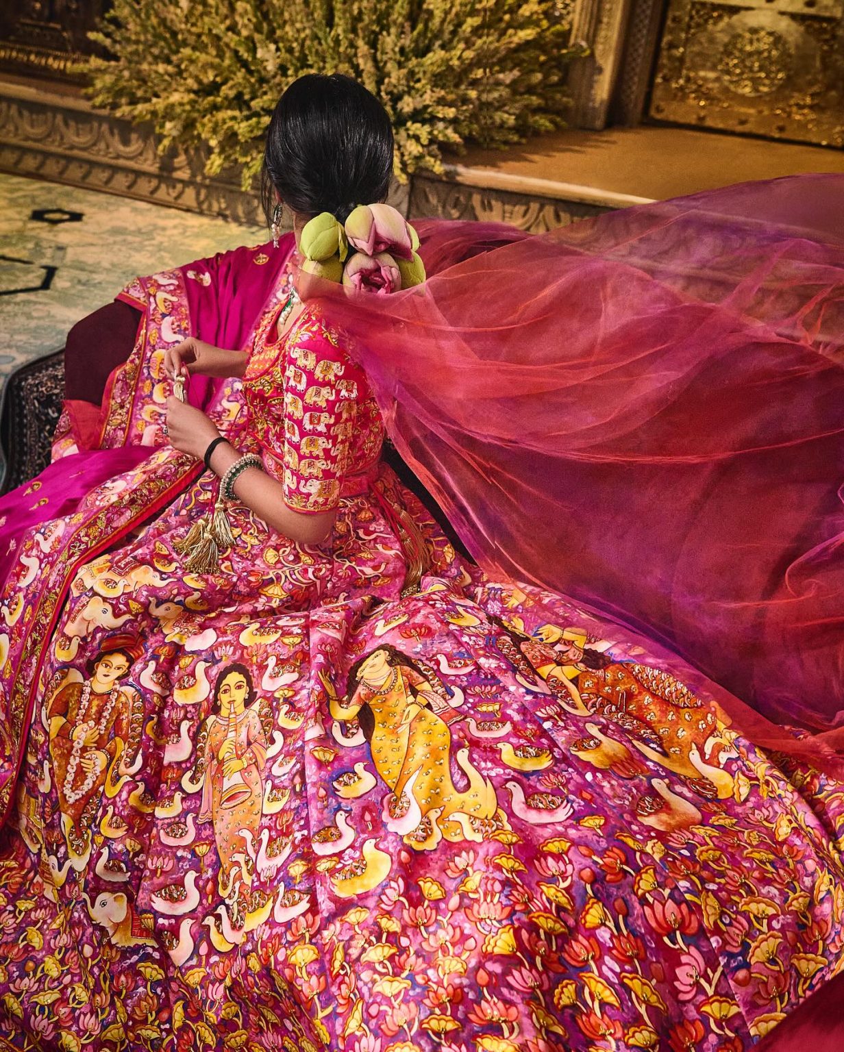 Radhika Merchant’s THIS Hand-Painted Lehenga Took Daily 16-Hours Work ...