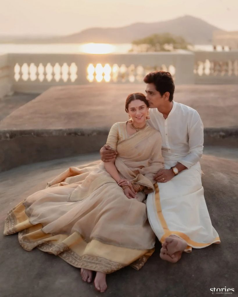 Actors Aditi Rao Hydari & Siddharth Tied The Knot And Their Wedding Pictures Are Dreamy AF!