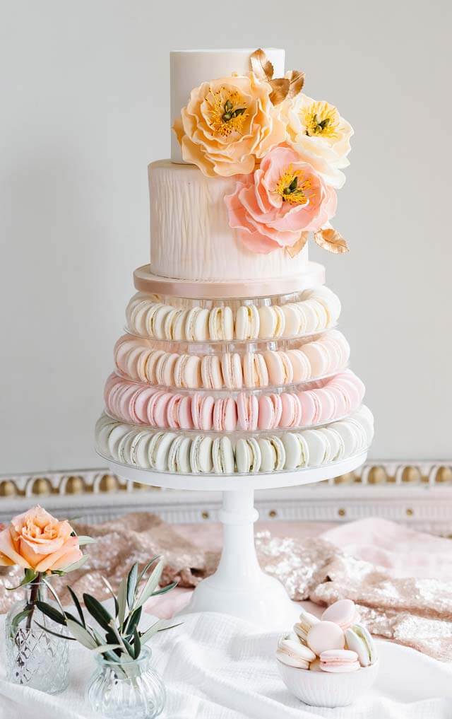 45+ Macaron Wedding Cake Ideas To Save Right Now