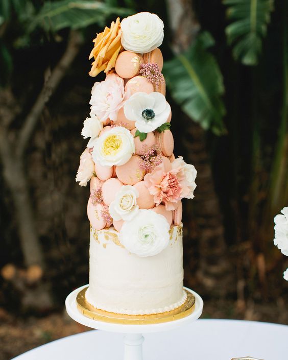 45+ Macaron Wedding Cake Ideas To Save Right Now