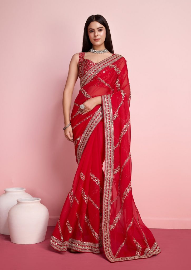 Shop For Stylish Red Karva Chauth Outfits Online