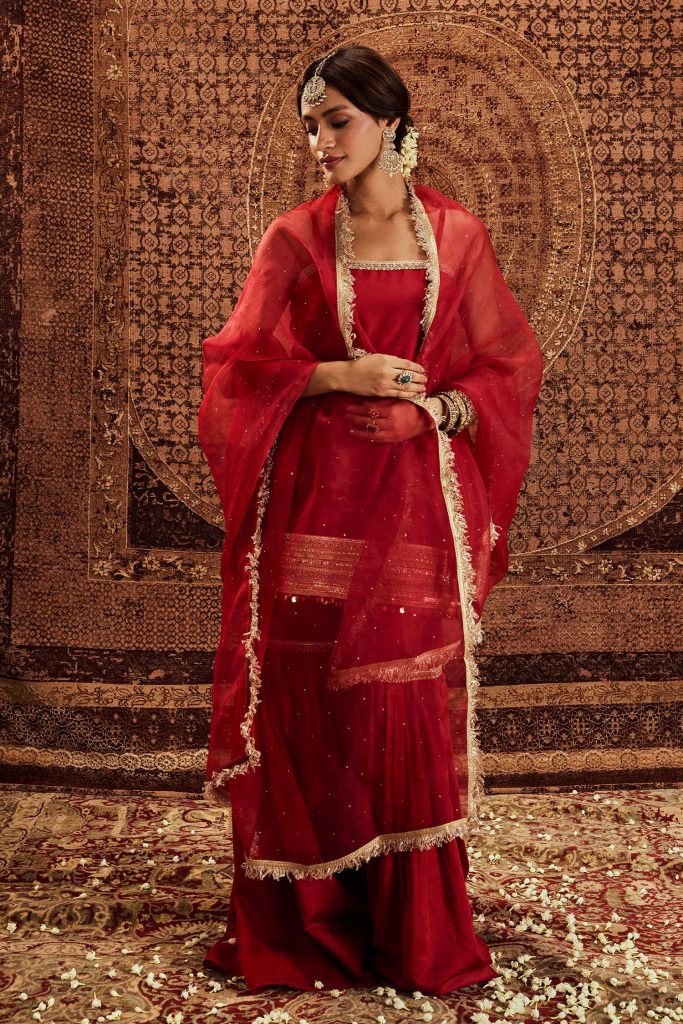 Shop For Stylish Red Karva Chauth Outfits Online