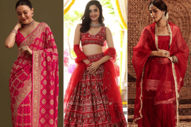 Shop For Stylish Red Karva Chauth Outfits Online