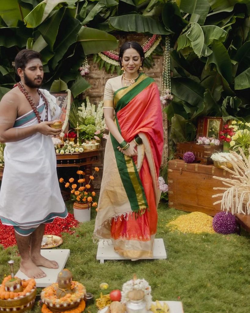 Sobhita-Naga Chaitanya Pre-Wedding Begin With Godhuma Raayi Pasupu Ritual; See Pictures!