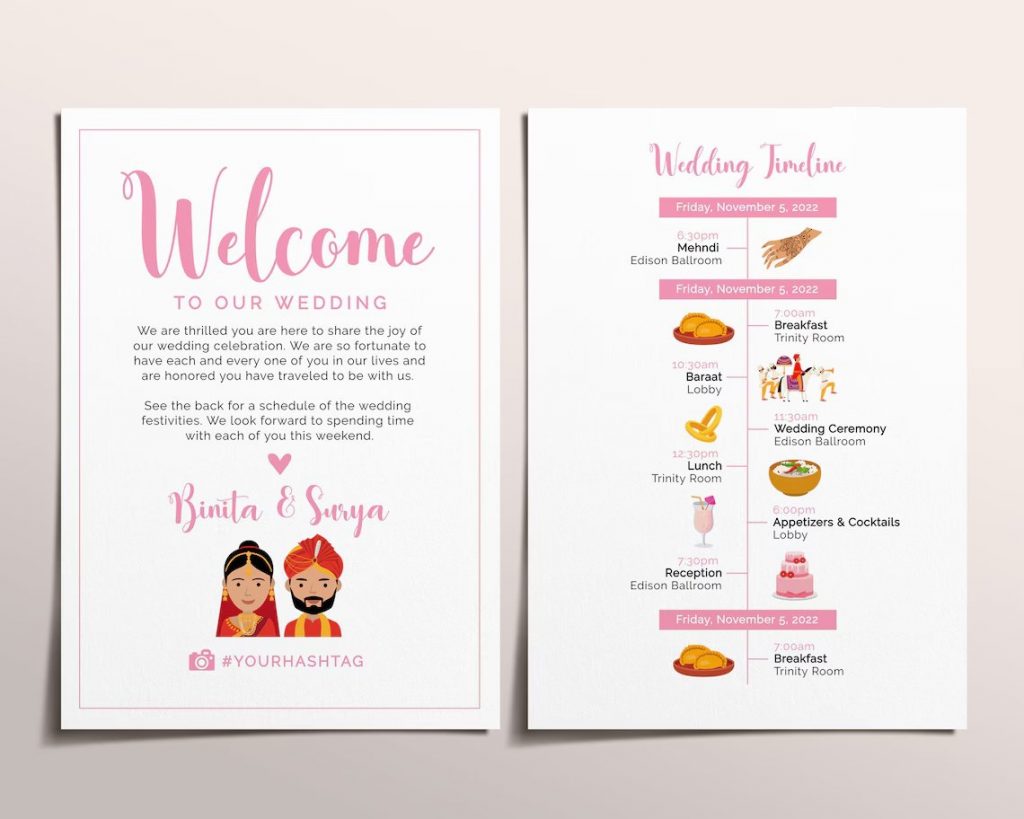 20+ Wedding Timeline Template Designs