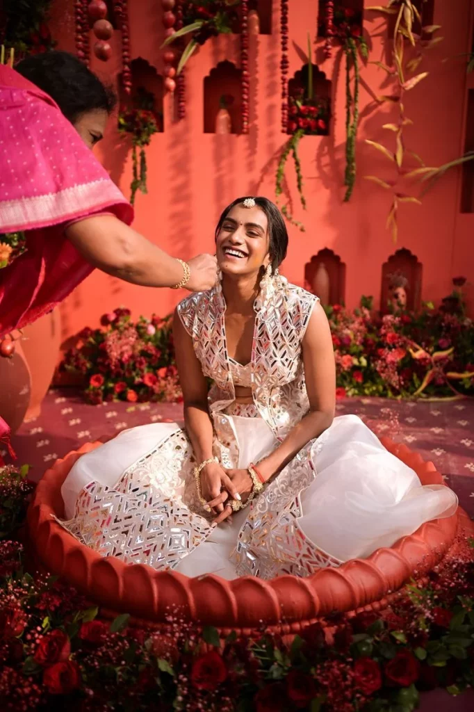 Bridal Shades Of Badminton Champion PV Sindhu