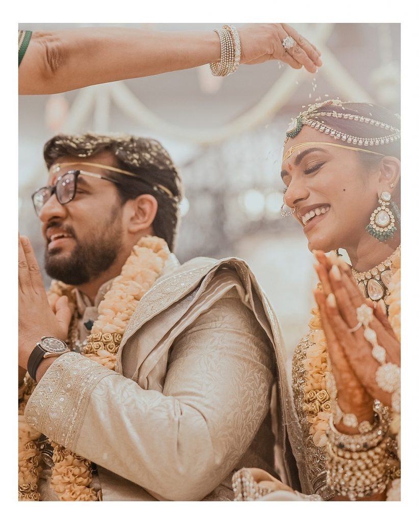 PV Sindhu & Venkata Datta Sai’s Wedding Pictures Drip Regalness!