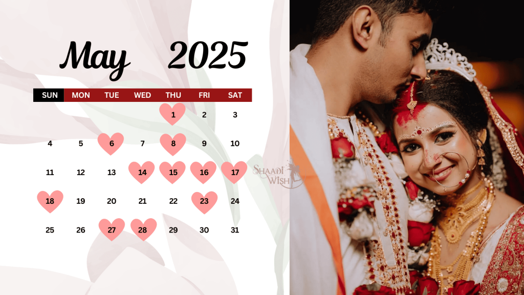 Save These Panjika Bengali Wedding Dates 2025