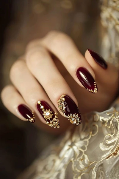 60+ Latest Bridal Nail Art Designs