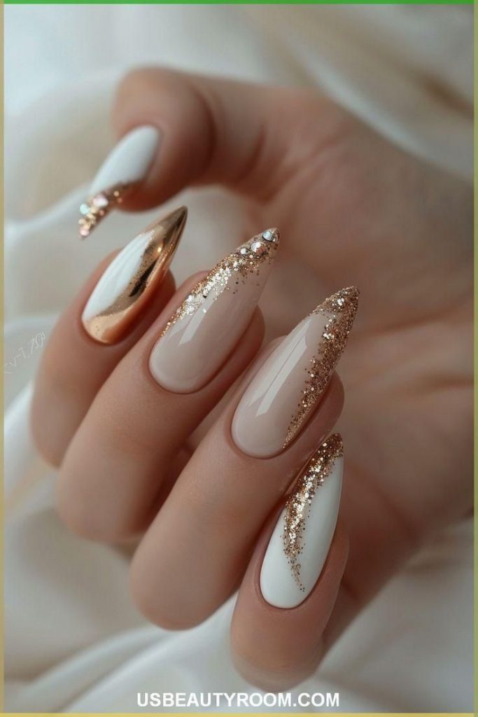 60+ Latest Bridal Nail Art Designs