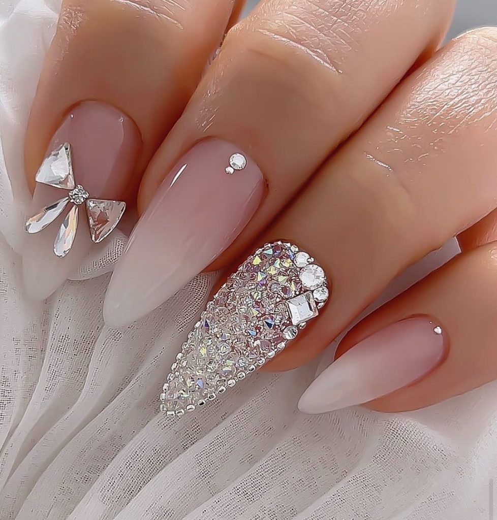 60+ Latest Bridal Nail Art Designs