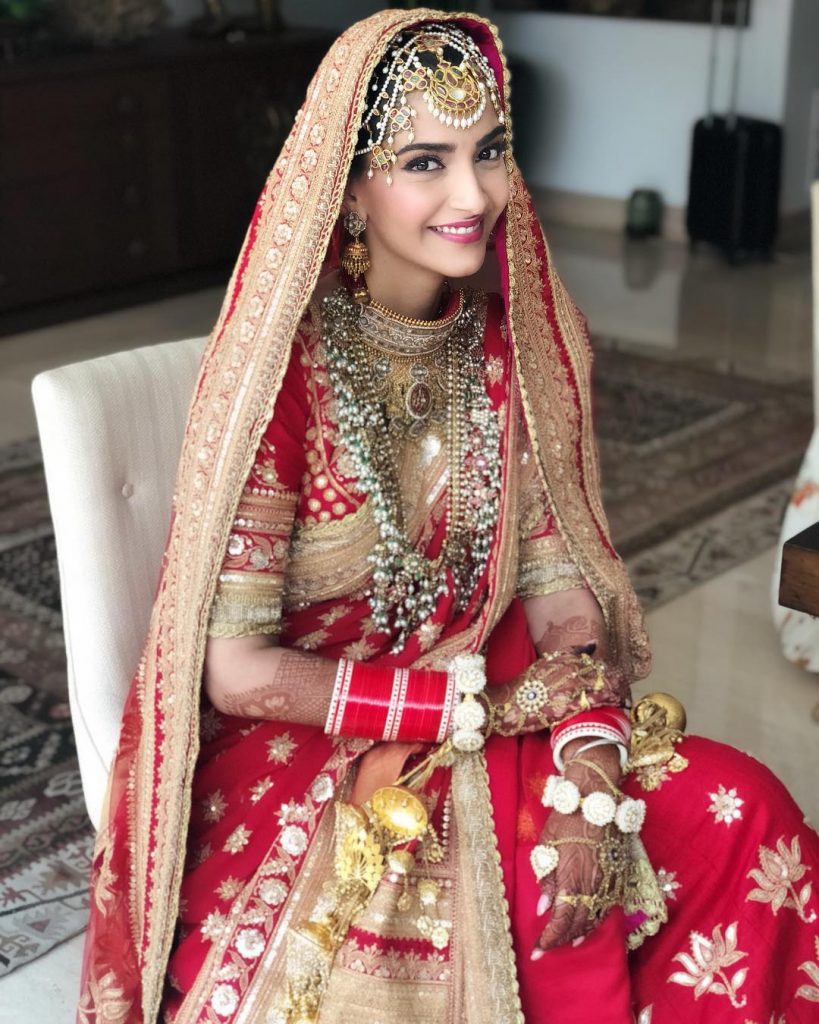 9 Celebrity Brides Who Wore Heirloom Outfits & Jewellery On Their Wedding Day